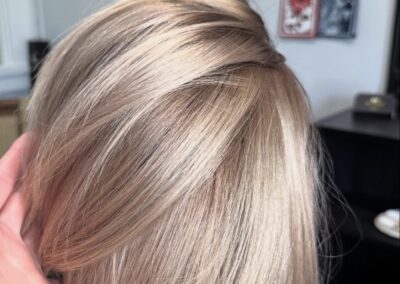 Xstyle Salon Kamloops beautiful ash blonde short cut