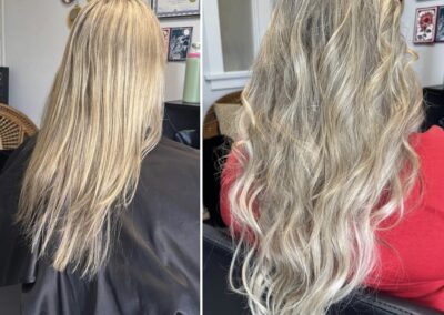 Xstyle Salon Kamloops extensions in a beautiful blonde transformation